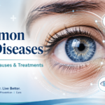 Common eye diseases including glaucoma, cataracts and eye floaters